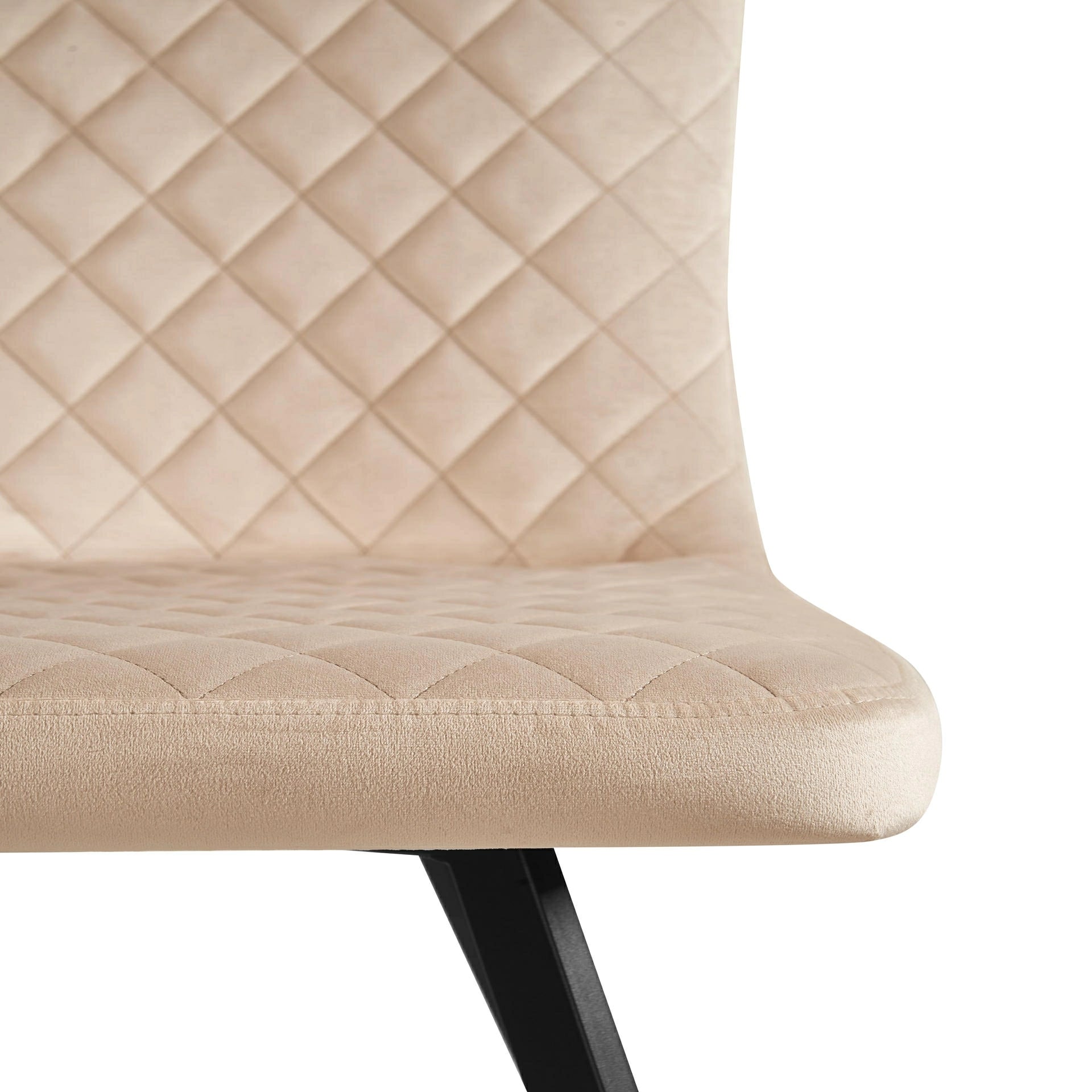 Phillipa Dining Chair - Available in Grey Soft Velvet & Champagne Soft Velvet