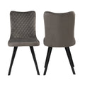 Phillipa Dining Chair - Available in Grey Soft Velvet & Champagne Soft Velvet