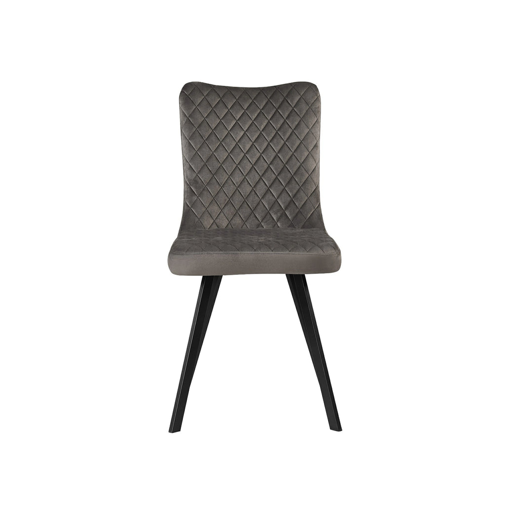 Phillipa Dining Chair - Available in Grey Soft Velvet & Champagne Soft Velvet