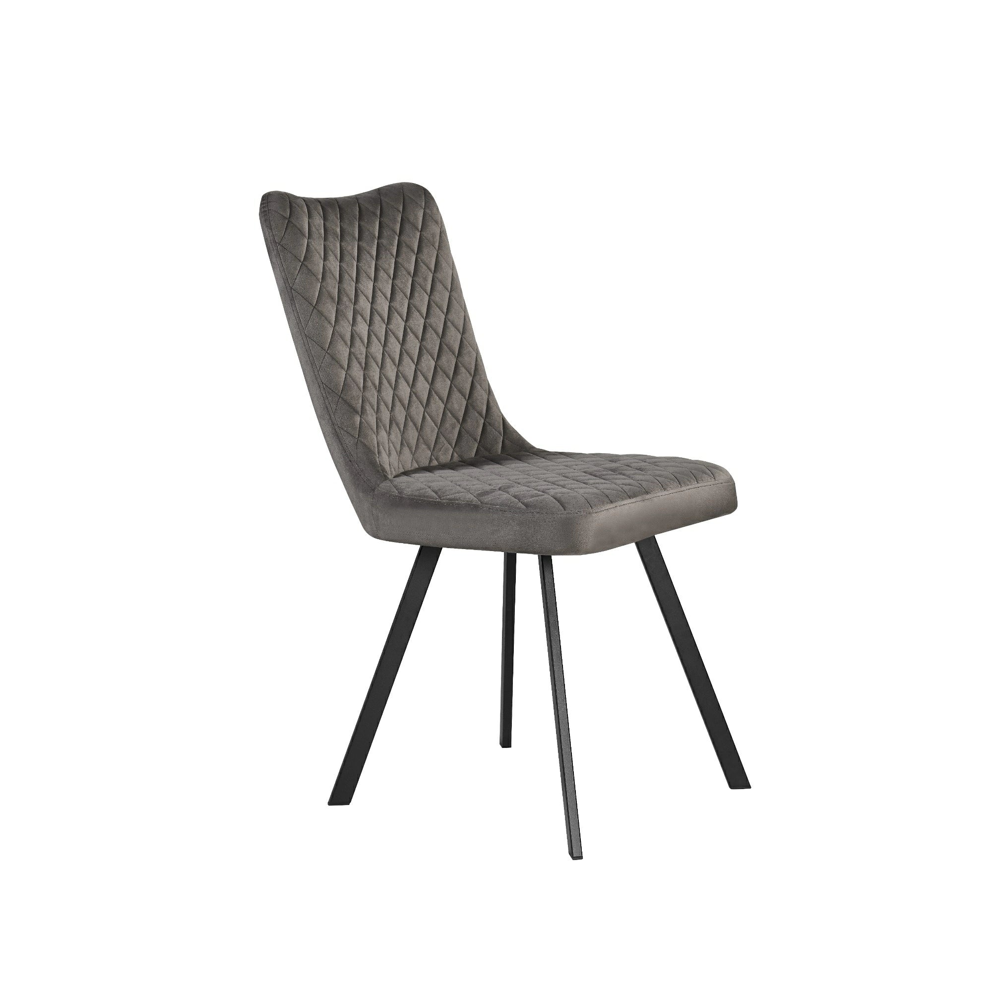 Phillipa Dining Chair - Available in Grey Soft Velvet & Champagne Soft Velvet