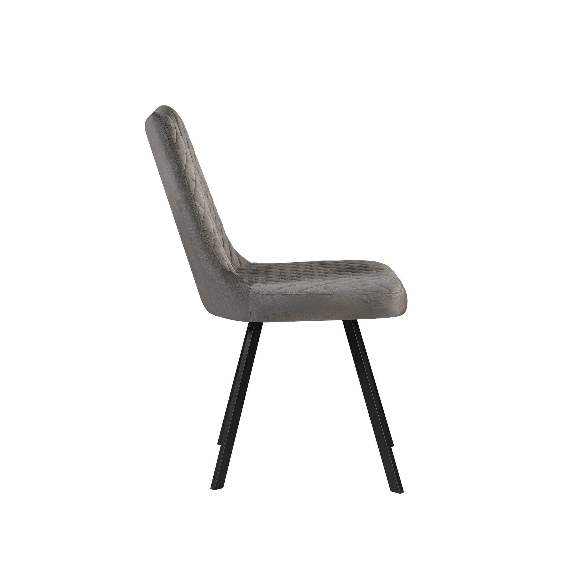 Phillipa Dining Chair - Available in Grey Soft Velvet & Champagne Soft Velvet