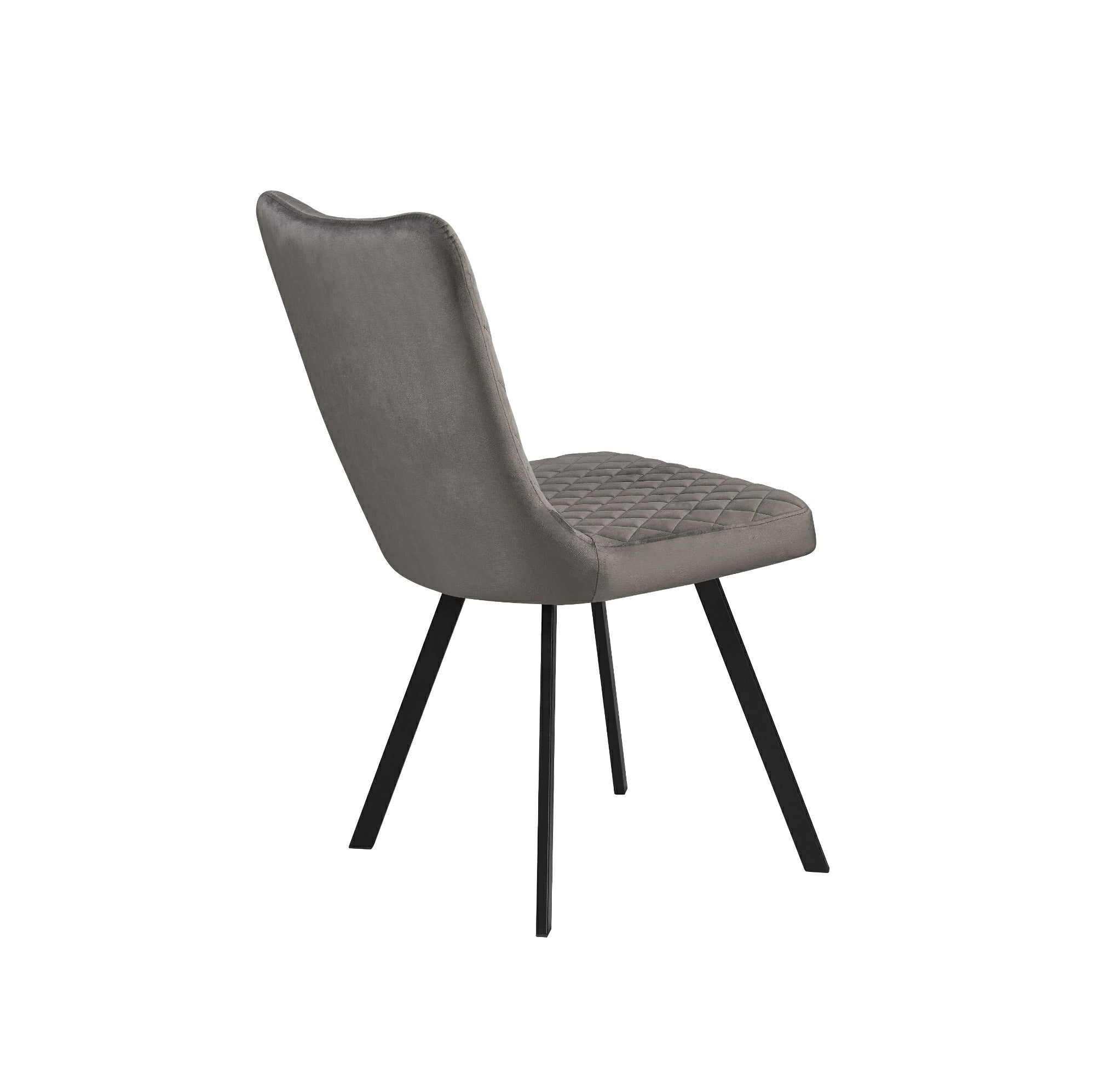 Phillipa Dining Chair - Available in Grey Soft Velvet & Champagne Soft Velvet