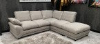 Dino Fabric Brown and Coffee Sofa - 3 + 2 Seater and Corner