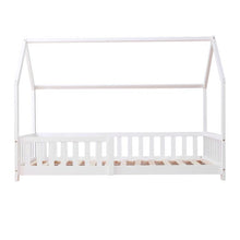 Load image into Gallery viewer, White Wooden Explorer Playhouse With Rails - Single Bed
