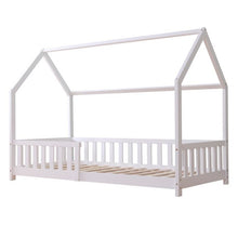 Load image into Gallery viewer, White Wooden Explorer Playhouse With Rails - Single Bed
