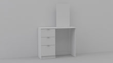 Load and play video in Gallery viewer, Madison 3 Drawer Dressing Table &amp; Mirror - White
