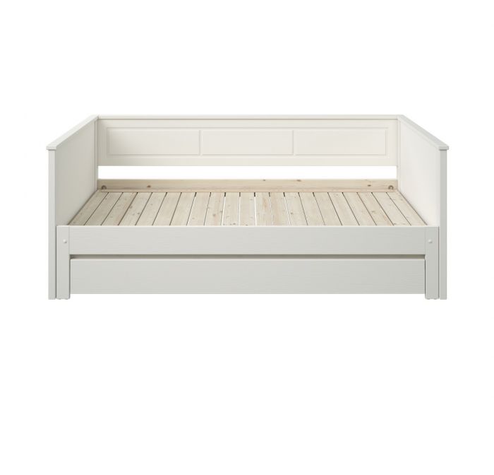 Erika Solid Wood Guest Bed & Mattress Bundle - Available in White or Grey