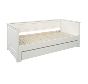 Erika Solid Wood Guest Bed & Mattress Bundle - Available in White or Grey
