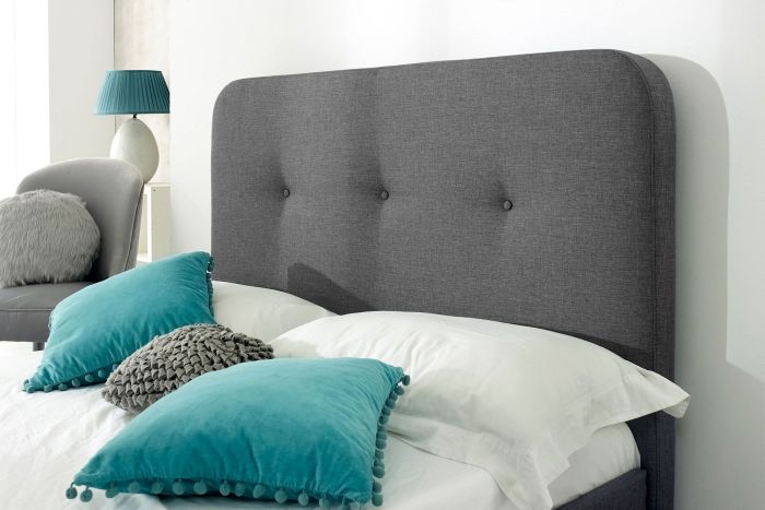 Nordic Bed Frame Grey - Available in Double or KingSize