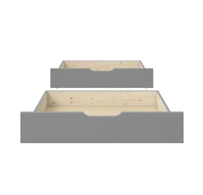 Noomi Nora Solid Wood Triple Bunk Bed - Colour Option White or Grey