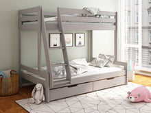 Load image into Gallery viewer, Noomi Nora Solid Wood Triple Bunk Bed - Colour Option White or Grey
