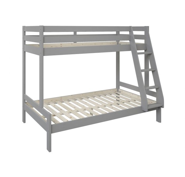 Noomi Nora Solid Wood Triple Bunk Bed - Colour Option White or Grey