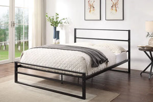 Hollan Black or White Metal Bed Frame - Available in Single, Double & KingSize