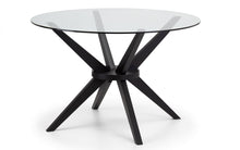 Load image into Gallery viewer, Hayden Round Glass Table - 120cm D x 120cm W x 75cm H
