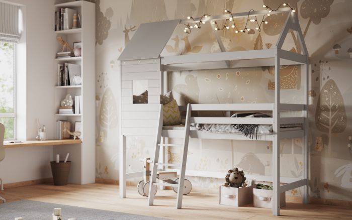 Hideaway Treehouse Midsleepr Bed - White