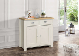 Highgate 2 Door 2 Drawer Sideboard - Available in Grey & Oak, Navy Blue & Oak, Cream & Oak