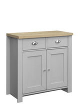 Load image into Gallery viewer, Highgate 2 Door 2 Drawer Sideboard - Available in Grey &amp; Oak, Navy Blue &amp; Oak, Cream &amp; Oak
