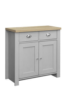 Highgate 2 Door 2 Drawer Sideboard - Available in Grey & Oak, Navy Blue & Oak, Cream & Oak