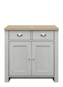 Highgate 2 Door 2 Drawer Sideboard - Available in Grey & Oak, Navy Blue & Oak, Cream & Oak