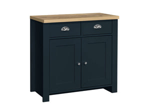 Highgate 2 Door 2 Drawer Sideboard - Available in Grey & Oak, Navy Blue & Oak, Cream & Oak