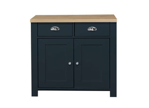 Highgate 2 Door 2 Drawer Sideboard - Available in Grey & Oak, Navy Blue & Oak, Cream & Oak