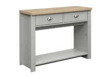 Load image into Gallery viewer, Highgate 2 Drawer Console Table - Available in Grey &amp; Oak, Navy Blue &amp; Oak, Cream &amp; Oak
