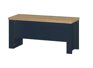 Highgate Dining Table & Bench Set - Available in Grey & Oak, Navy Blue & Oak, Cream & Oak