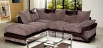 Dino Fabric Brown and Coffee Sofa - 3 + 2 Seater and Corner