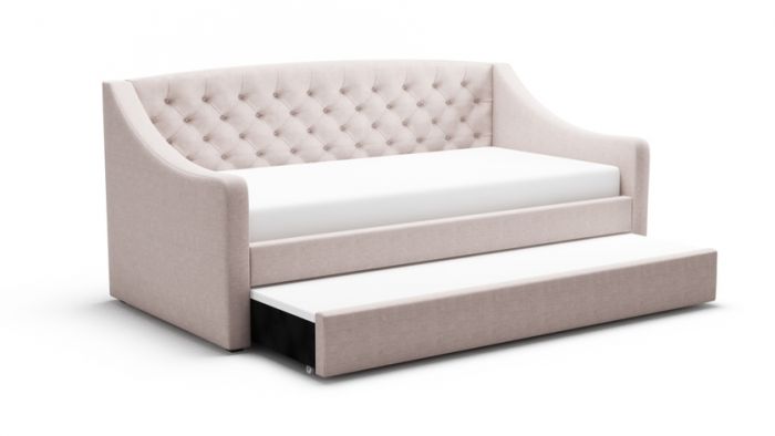 Aurora Fabric Daybed With Trundle - Available in Grey