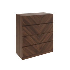 Catania 4 Drawer Chest - Available in Euro Oak or Royal Walnut