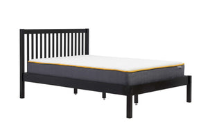 Nova Wooden Bed - Black - Available in Single, Small Double, Double & KingSize