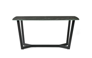 Olympus Dining Table - Marble Effect - Black or White - 90cm D x 160cm W x 76cm H - Chair Options