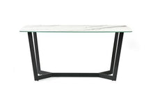 Load image into Gallery viewer, Olympus Dining Table - Marble Effect - Black or White - Grey Aspects

