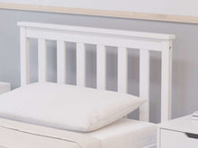 Load image into Gallery viewer, Oxford White Wooden (Pine) Bed - Available in Single (3ft), Double (4&quot;6ft) &amp; KingSize (5ft)
