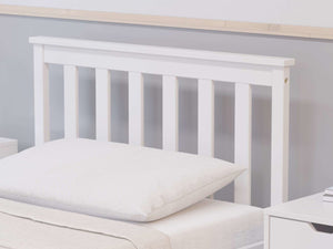 Oxford White Wooden (Pine) Bed - Available in Single (3ft), Double (4"6ft) & KingSize (5ft)