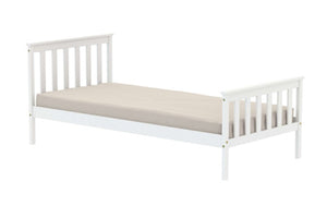 Oxford White Wooden (Pine) Bed - Available in Single (3ft), Double (4"6ft) & KingSize (5ft)