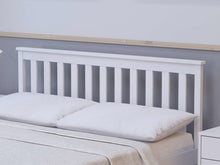 Load image into Gallery viewer, Oxford White Wooden (Pine) Bed - Available in Single (3ft), Double (4&quot;6ft) &amp; KingSize (5ft)
