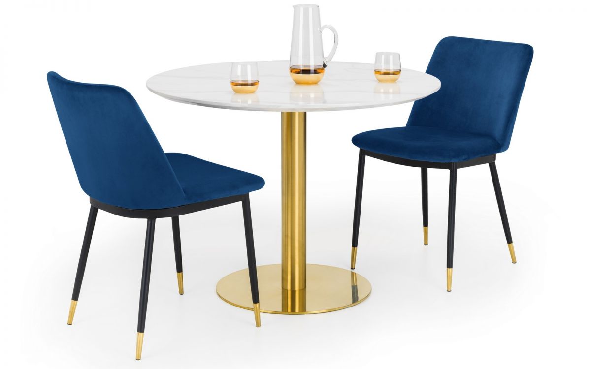 Palermo Round Pedestal Table - Available in Multiple Colours