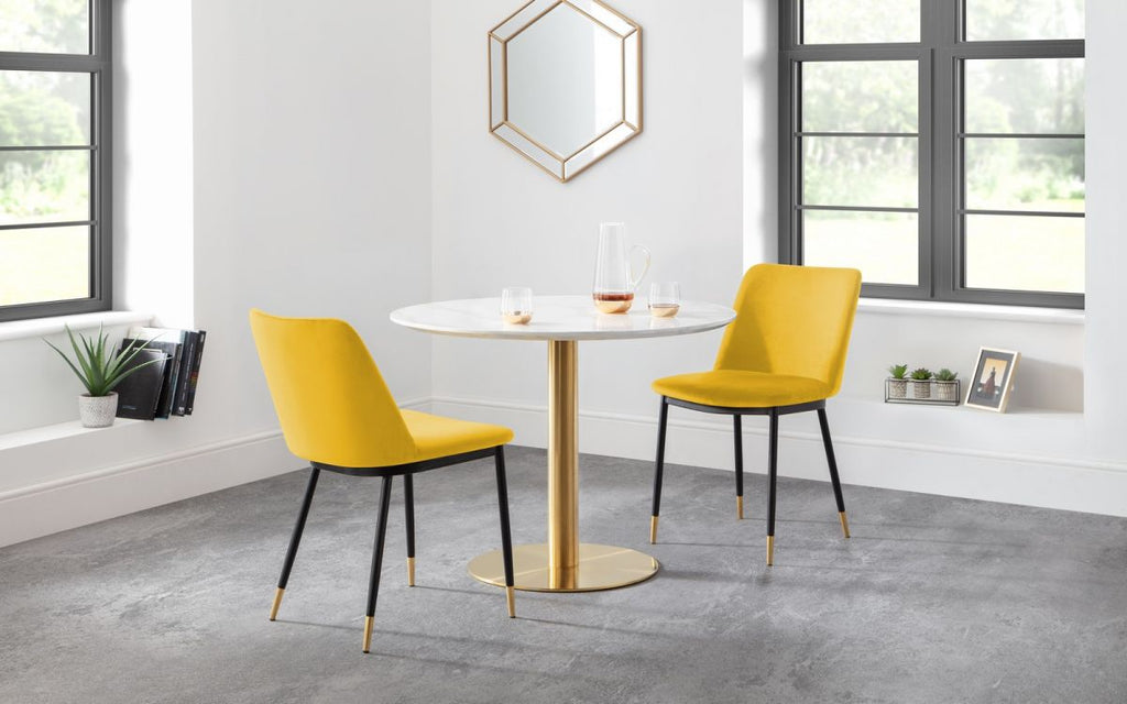 Palermo Round Pedestal Table - Available in Multiple Colours