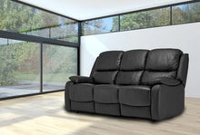 Load image into Gallery viewer, Palermo Leather Sofa - Available in Black, Burgundy or Grey
