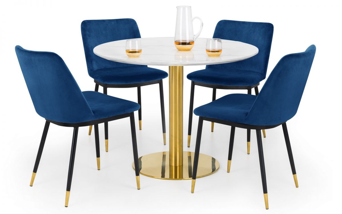 Palermo Round Pedestal Table - Available in Multiple Colours