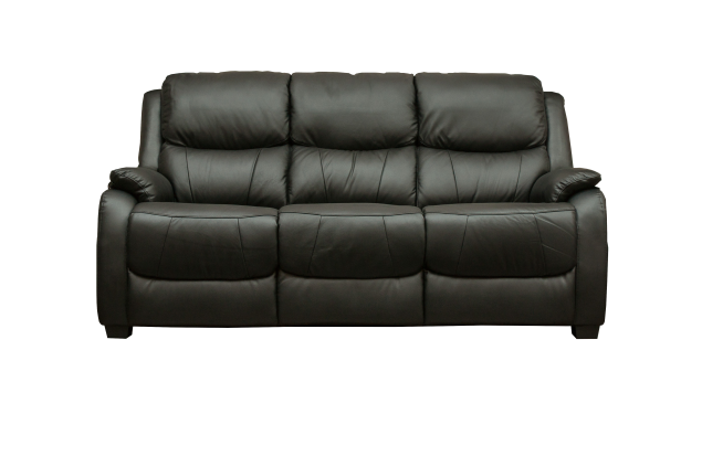 Palermo Leather Sofa - Available in Black, Burgundy or Grey