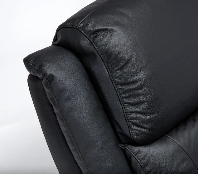 Palermo Leather Sofa - Available in Black, Burgundy or Grey