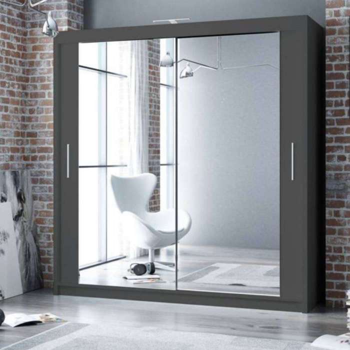Paris Sliding Door Wardrobe Graphite