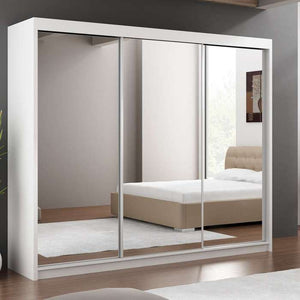 Paris Sliding Door Wardrobe - Available in White or Black