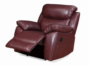 Rivoli Recliner Sofa - Available in Burgundy (Red) & Tabaco (Brown)