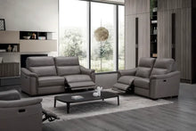 Load image into Gallery viewer, Livorno Recliner Sofa - Available in Wine (Red) or Smoke (Grey)
