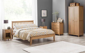 Salerno Shaker Bed - Available in Solid Oak, Two Tone & Ivory