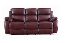 Load image into Gallery viewer, Rivoli Recliner Sofa - Available in Burgundy (Red) &amp; Tabaco (Brown)
