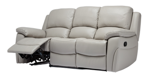 Sienna Manual Recliner Sofa - Available in Black, Pearl Grey or Sky Blue
